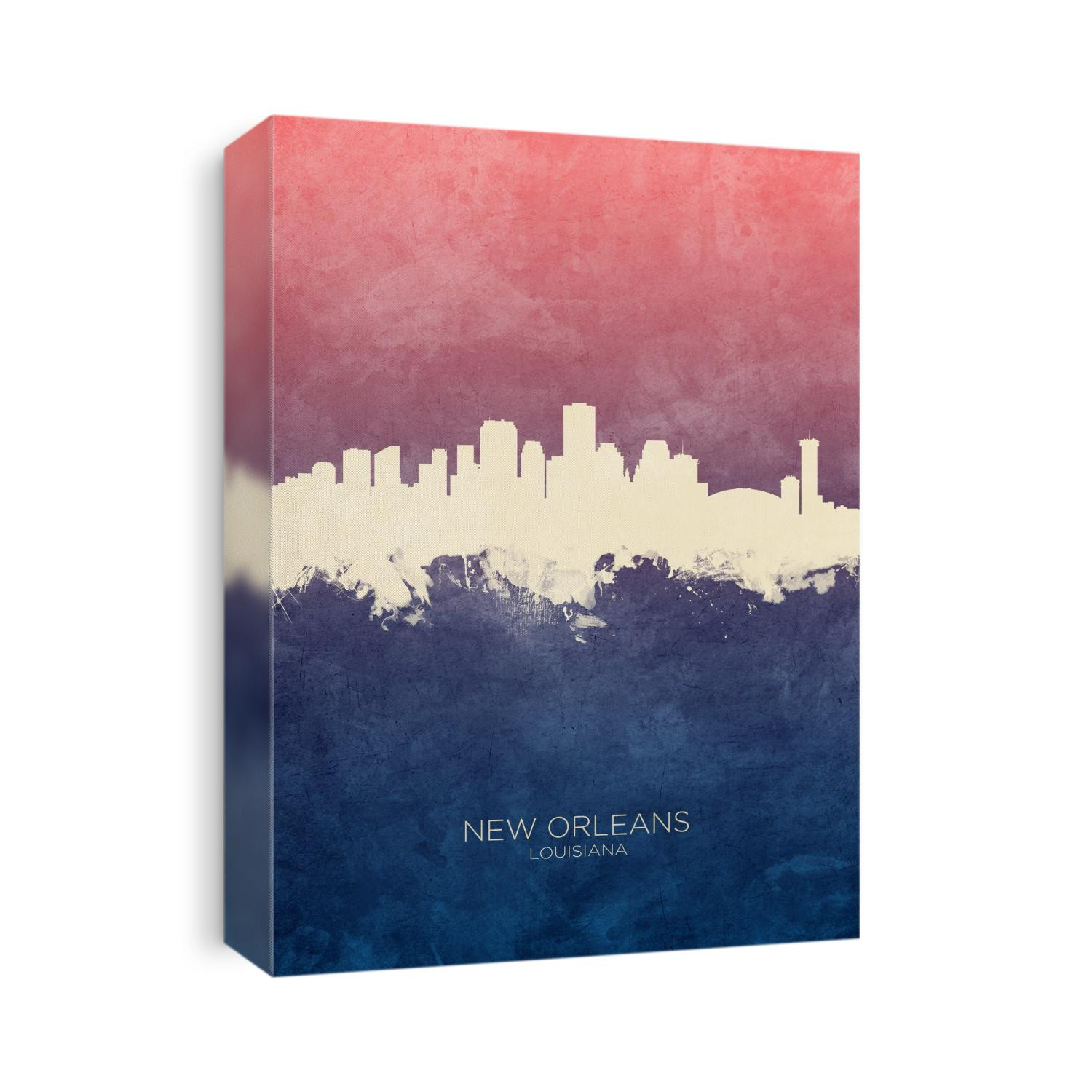 Watercolor art print of the skyline of New Orleans, Louisiana, United States