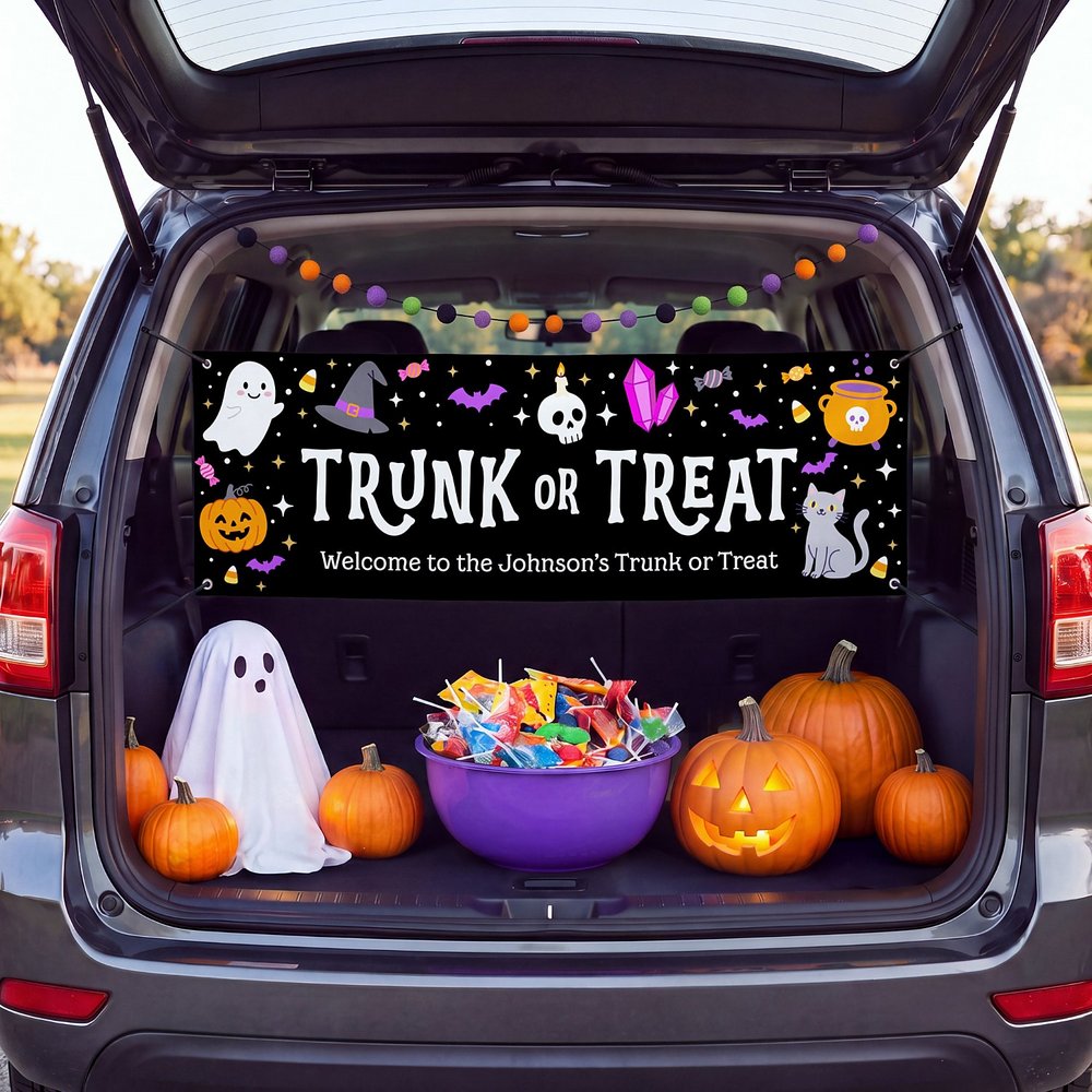 Trunk or Treat Halloween Banner