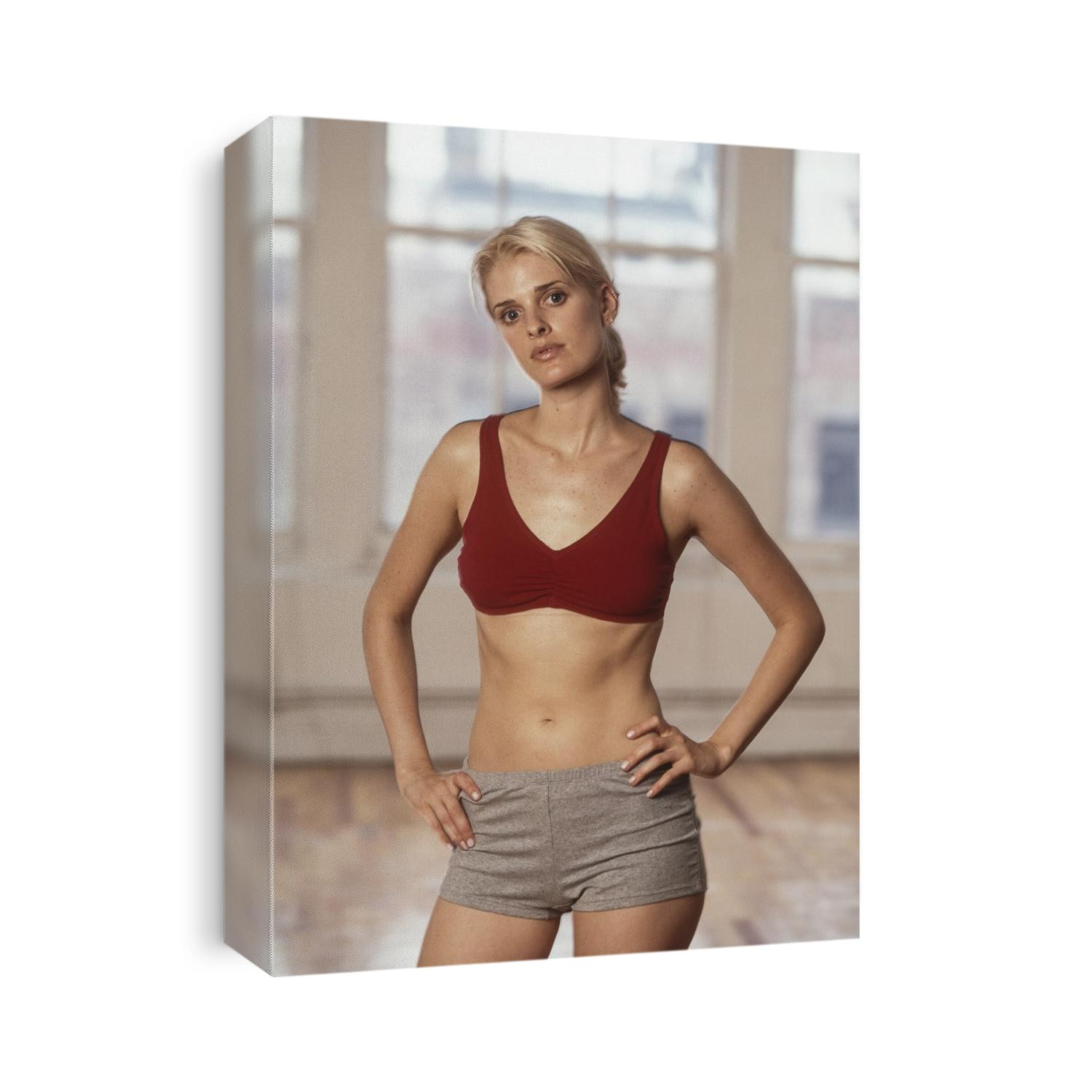 Portrait of women in fitness studio.