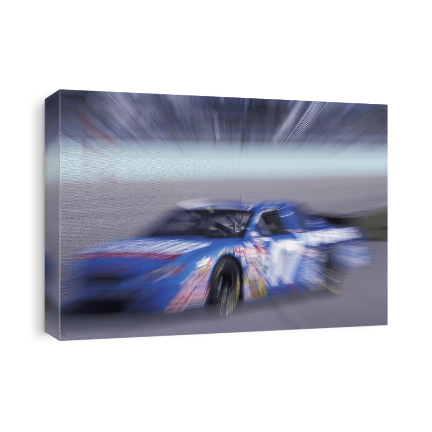 Auto racing action.