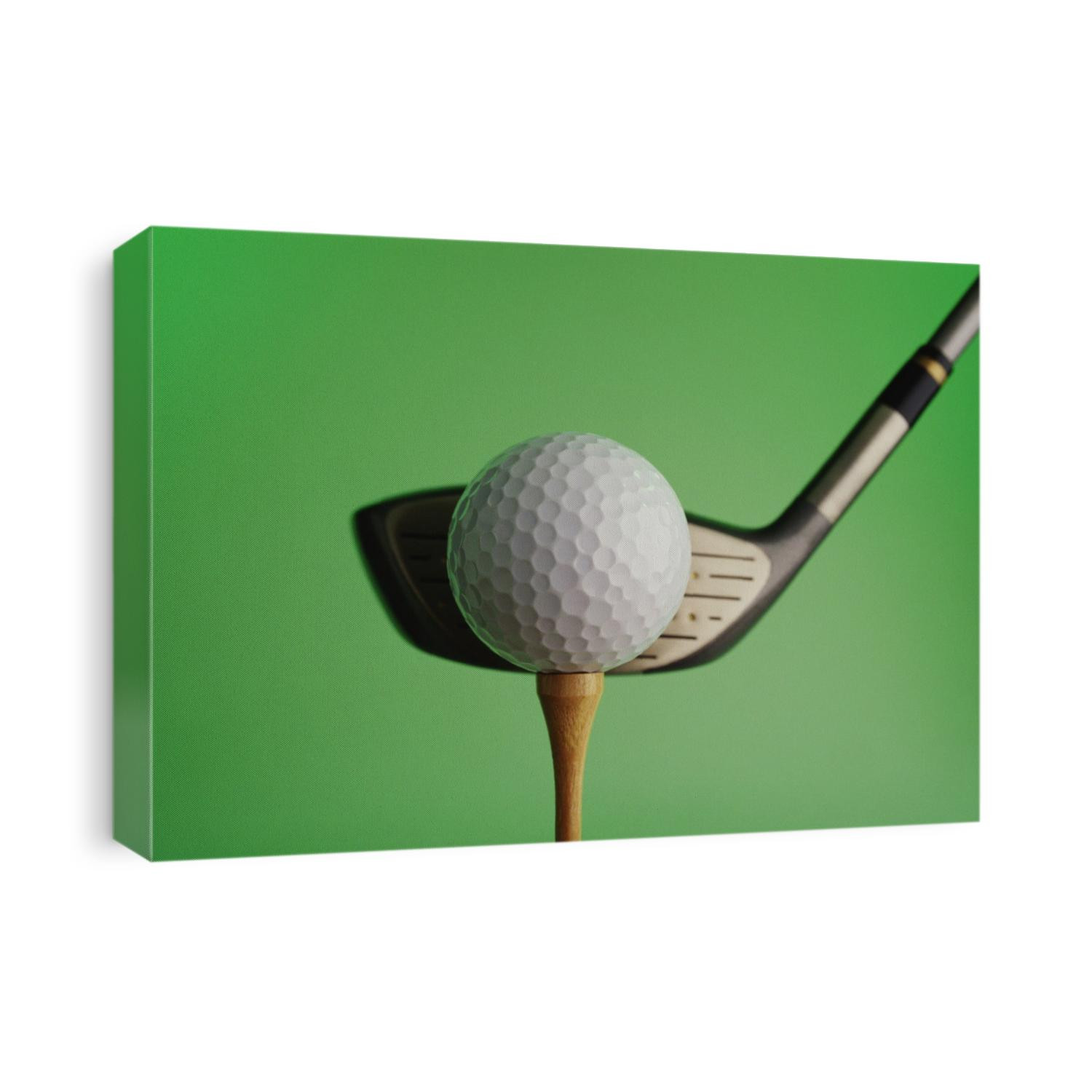 Golf club and ball.