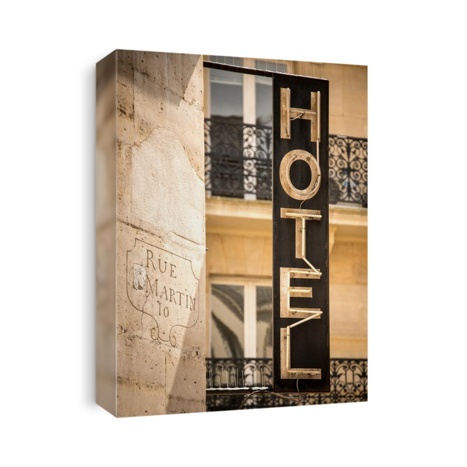Hotel sign on Rue Martin