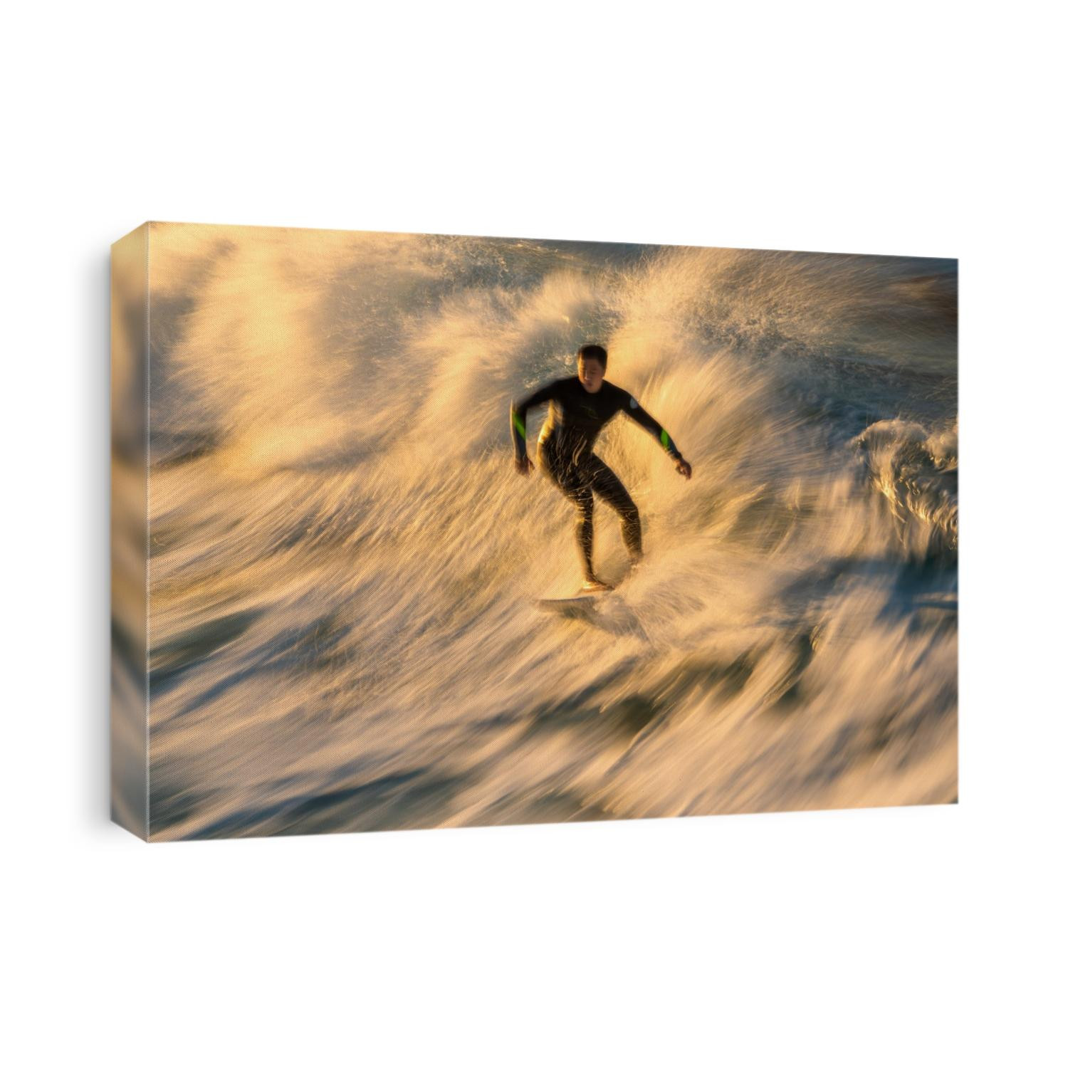 A surfer captured as part of a slow motion study of movement