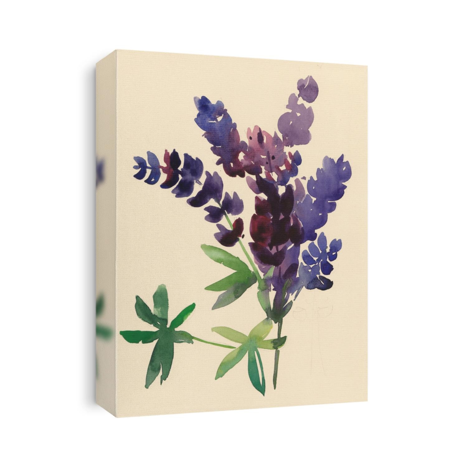 Lupine, bouquet, watercolor