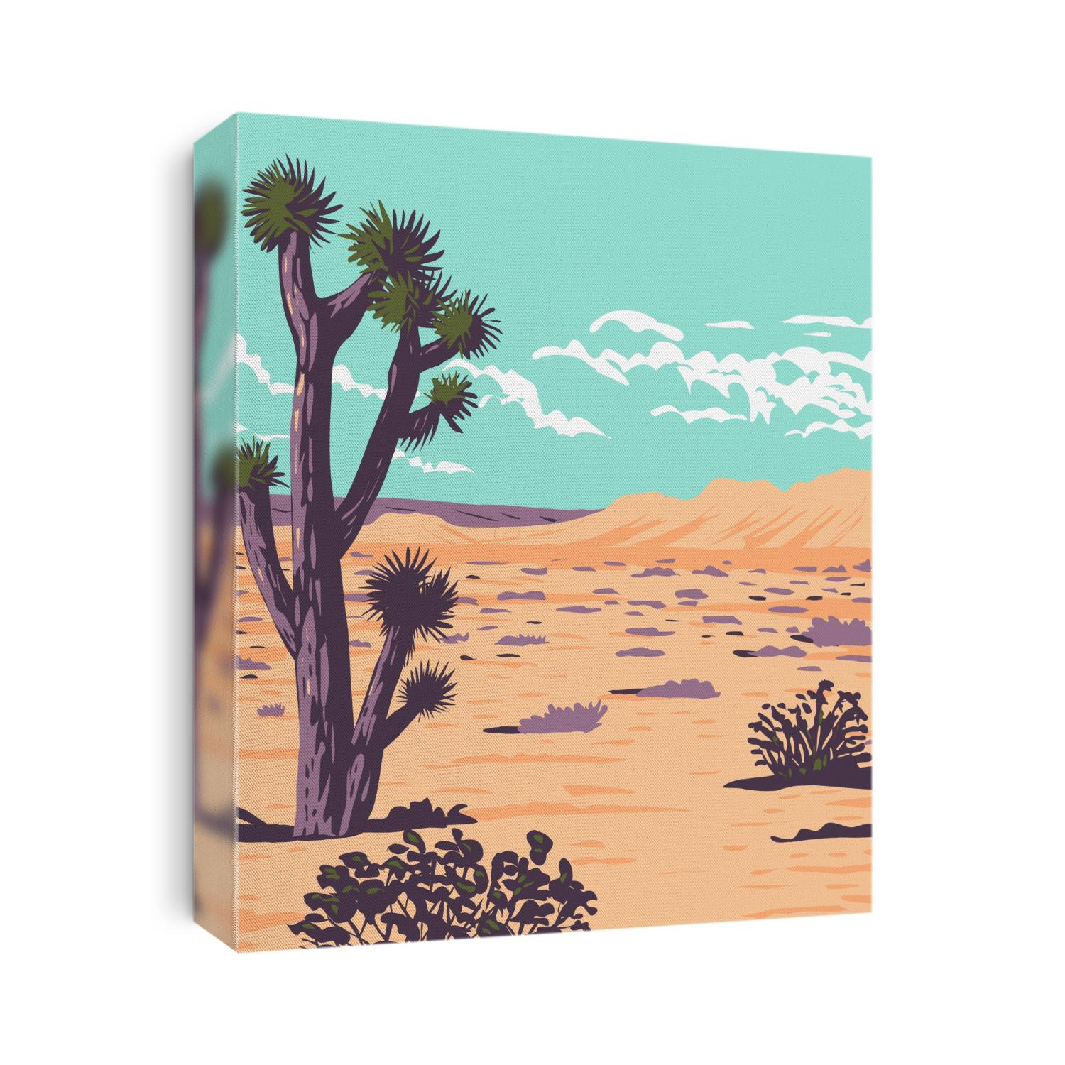 Joshua Tree in Tule Springs Fossil Beds National Monument near Las Vegas Clark County Nevada WPA Poster Art