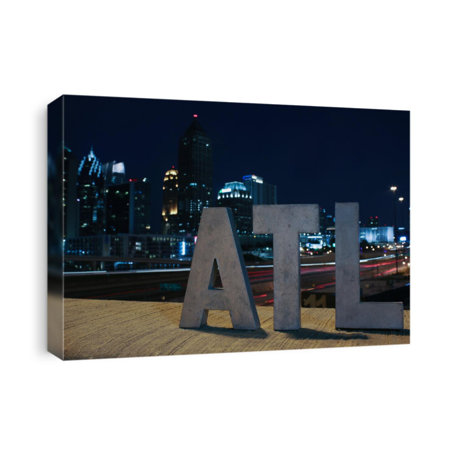 ATL sign at night