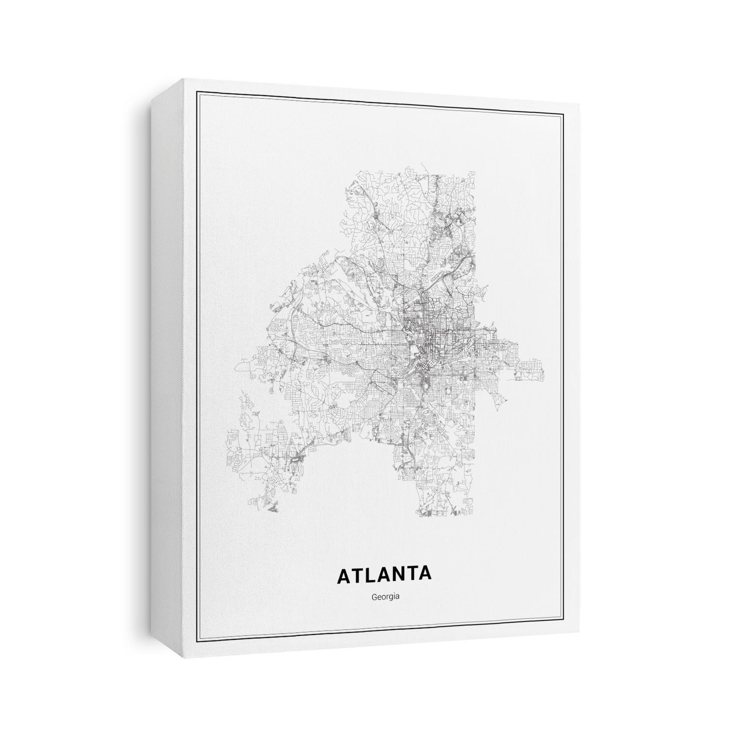 Atlanta Vector Map, Georgia, USA