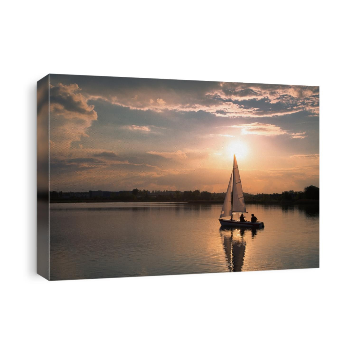 Sailing in sunset
