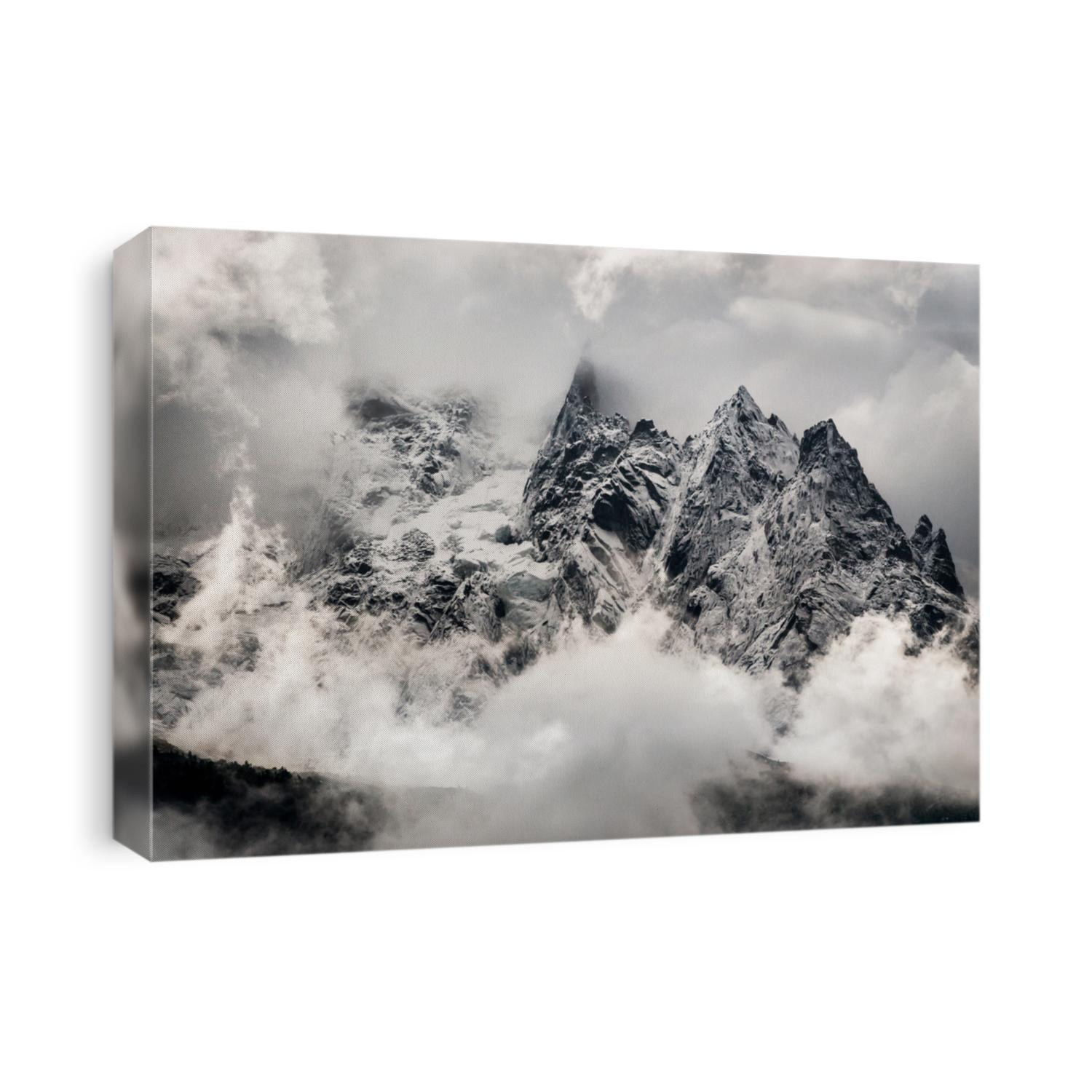 Mountain peaks after the storm