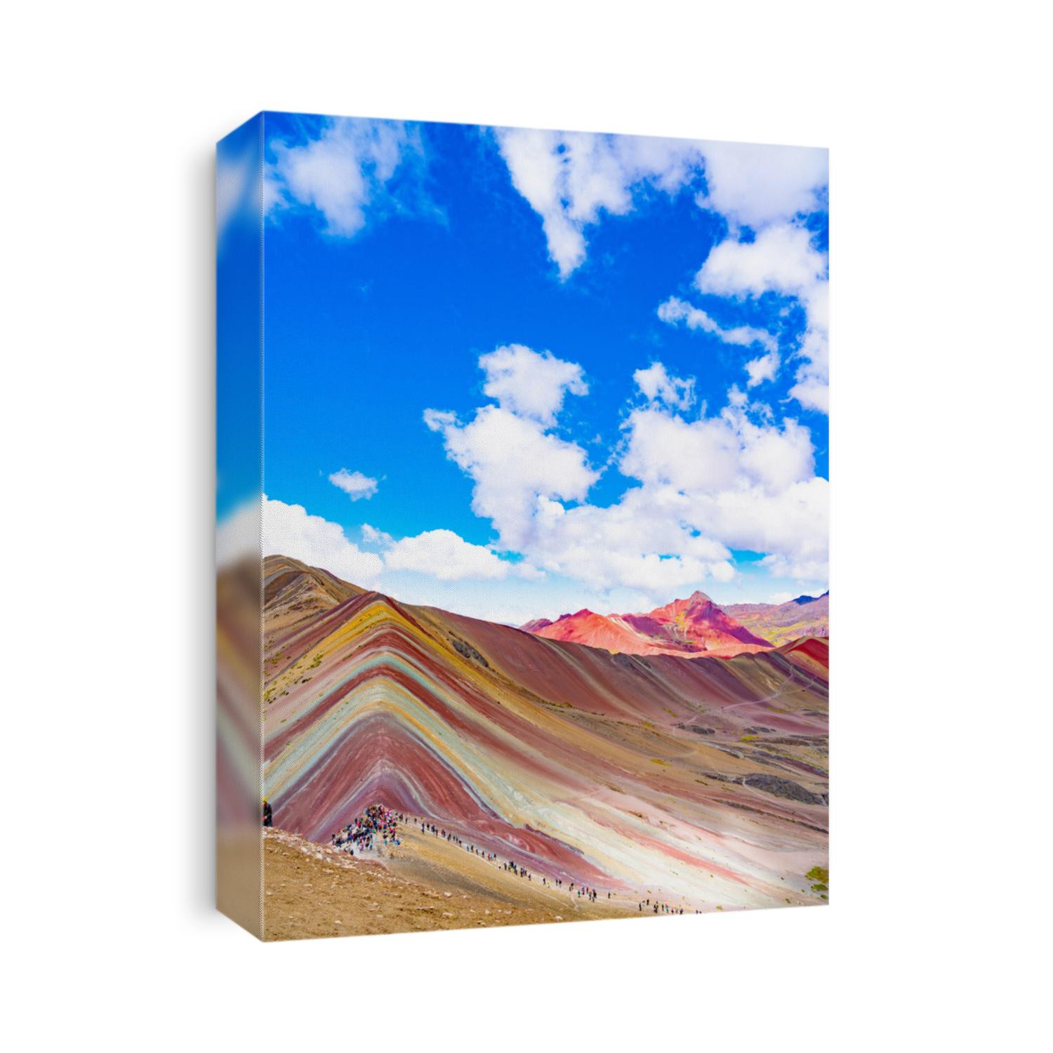 Mount Viniknka (Rainbow Mountain) in the Cusco region of Peru
Colorful mountain scenery