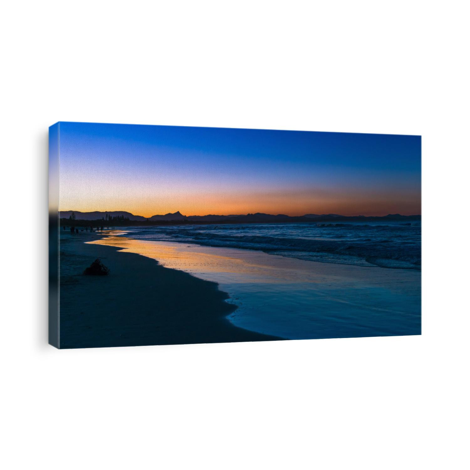Belongil Beach just after sunset, Byron Bay, New South Wales, Australia.