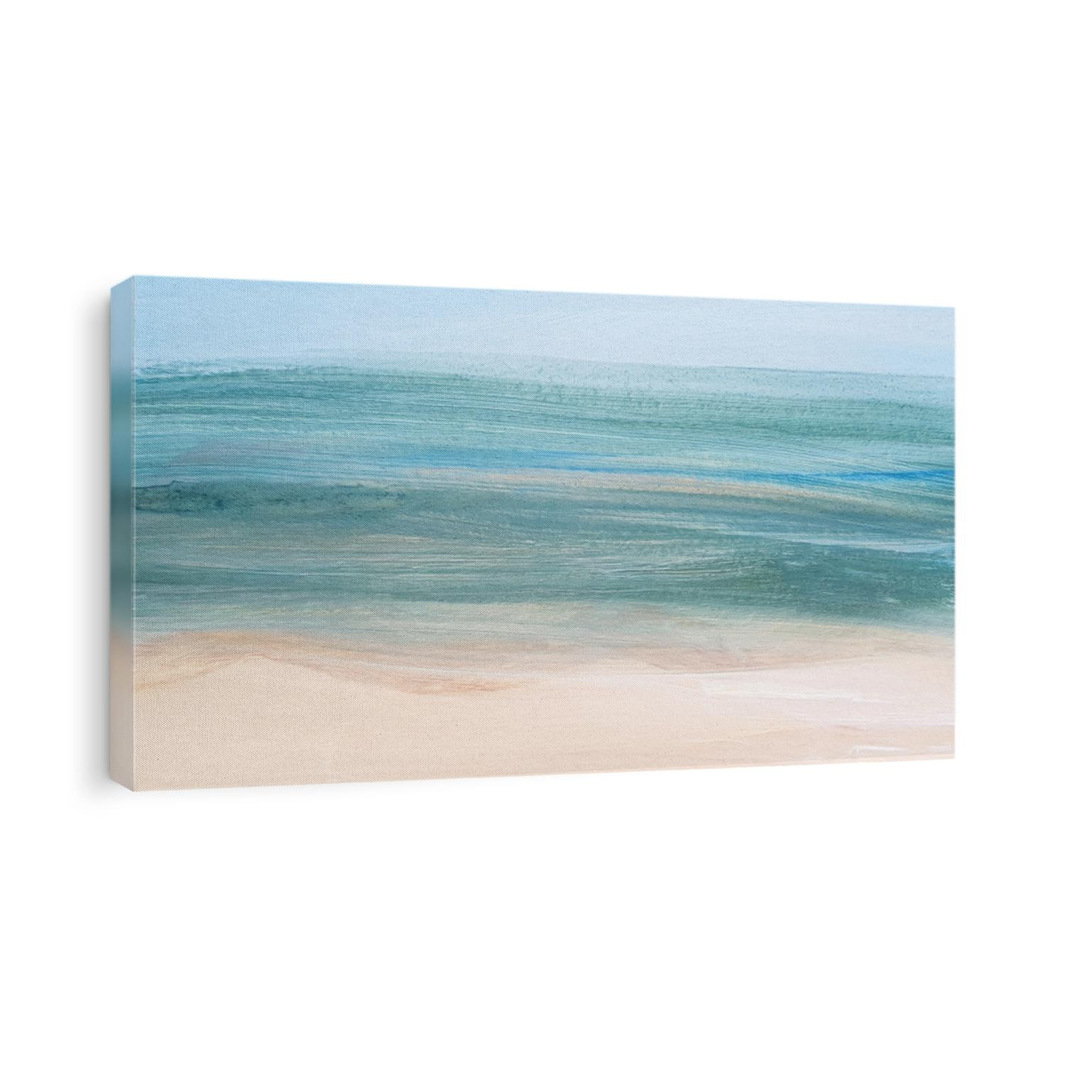 Abstract Art Painting background. Modern art. Contemporary art. Green color landscape.