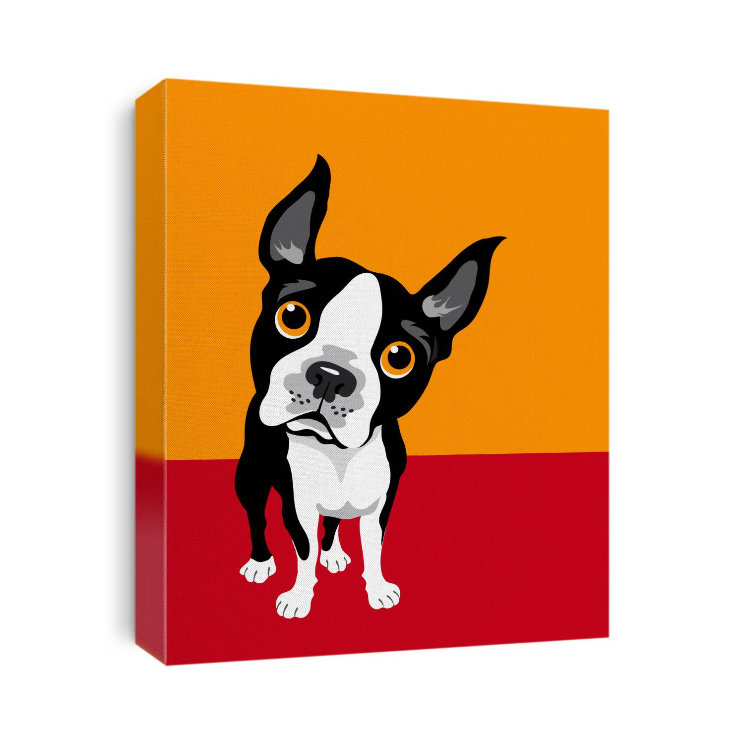 Illustration of a Boston Terrier Dog