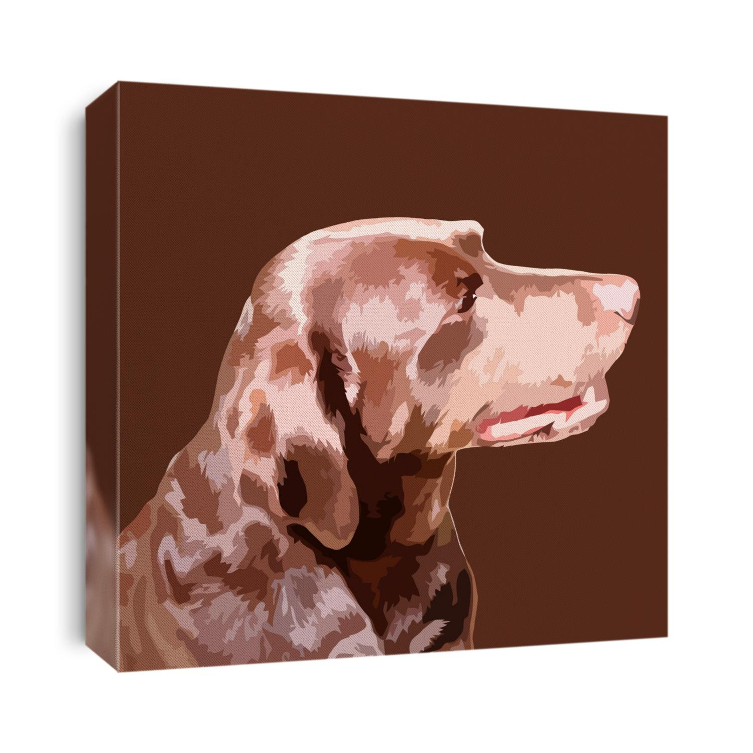 Vector Chocolate Labrador