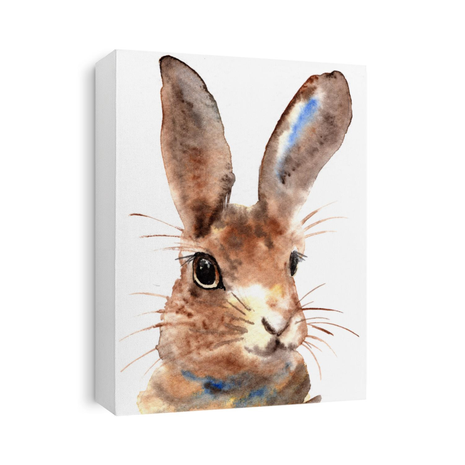 Watercolor Cute Brown Hare Painting illustration