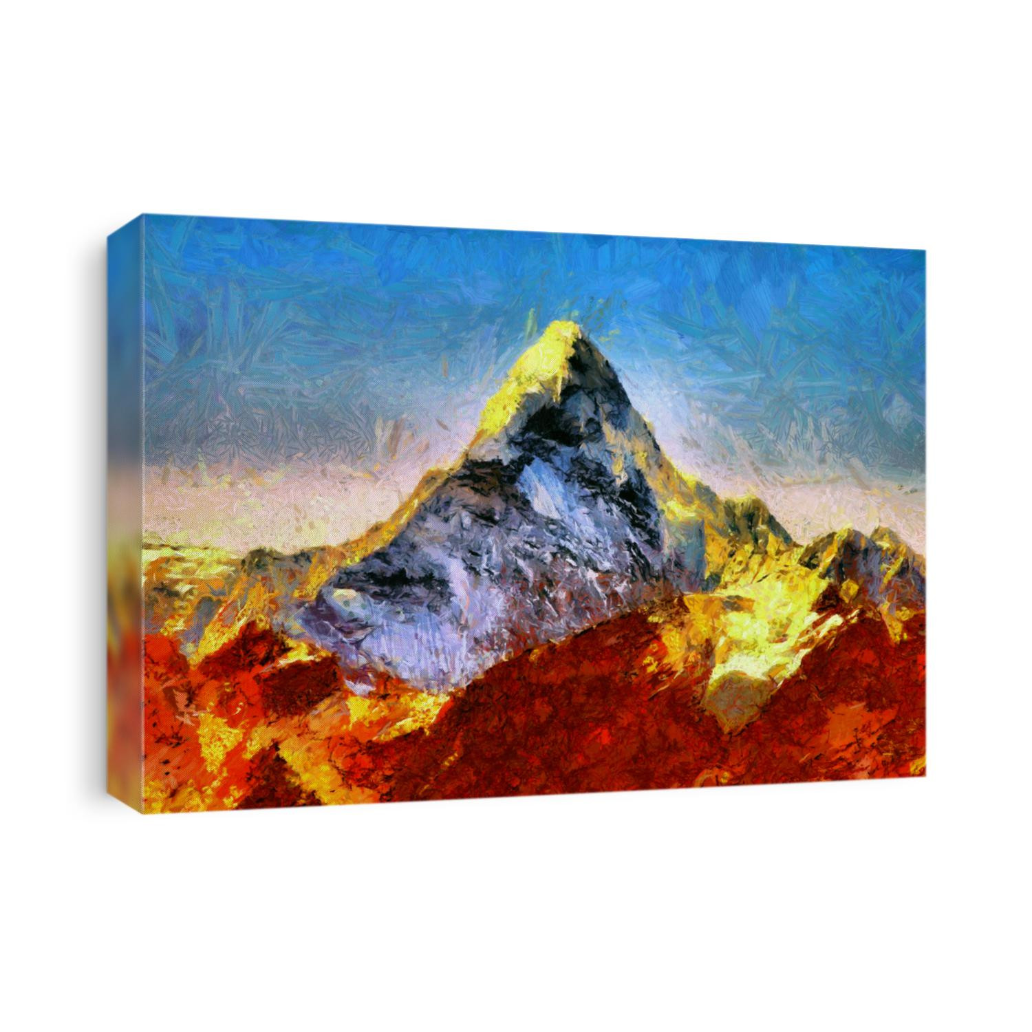 Ama Dablam mount - oil painting