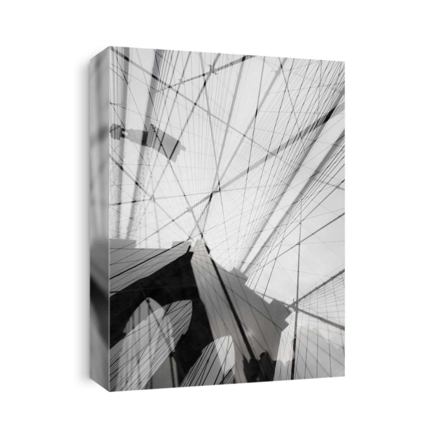 Brooklyn Bridge, double exposure