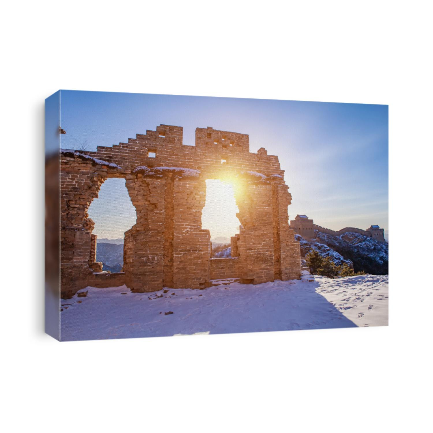 Winter Jinshanling Great Wall Snow Scene