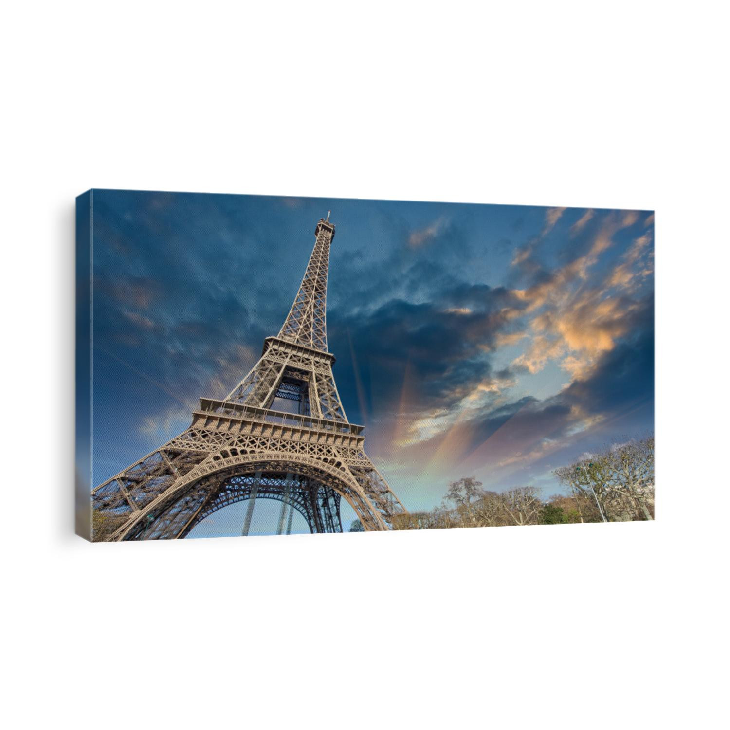 Beautiful view of Eiffel Tower in Paris.