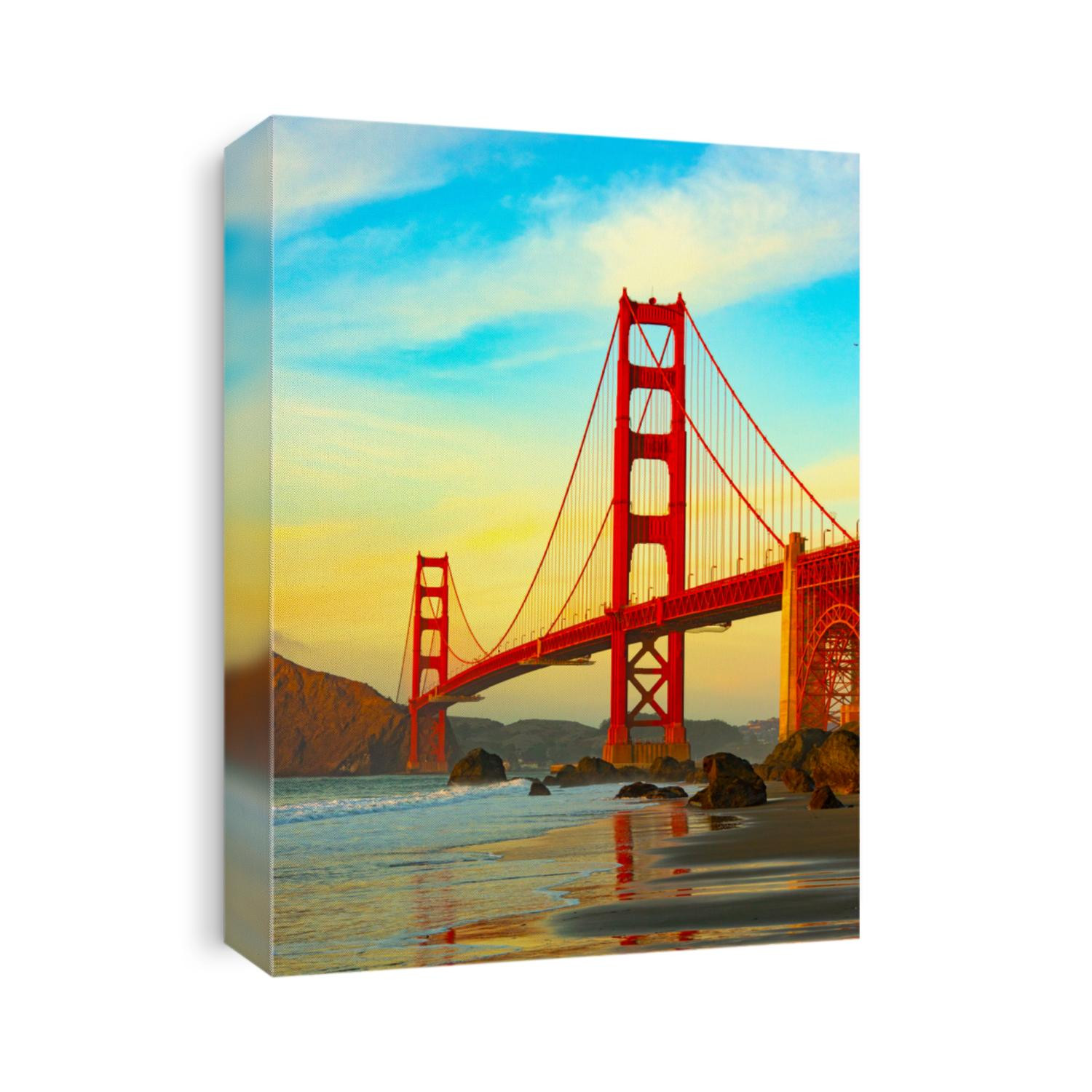 Golden Gate Bridge on sunset
