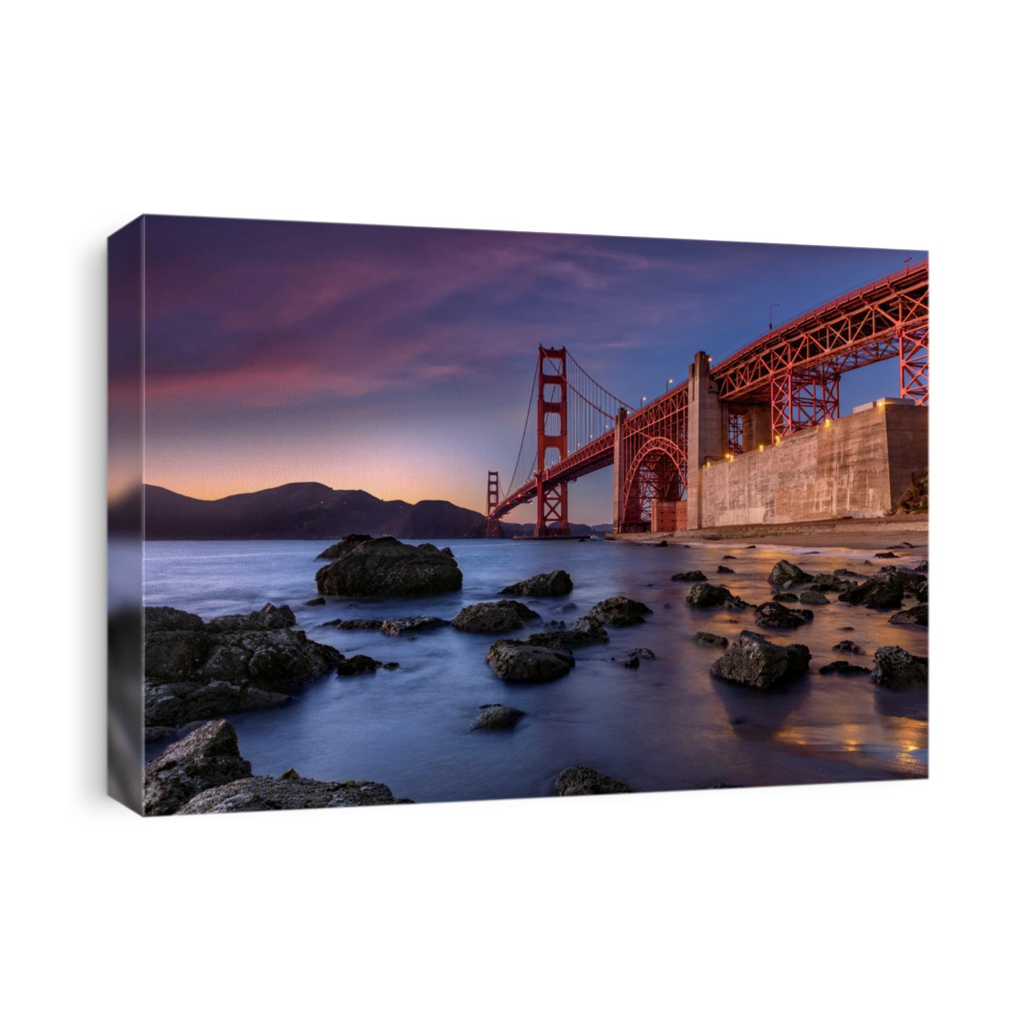 Golden Gate Bridge during sunset new San Fransisco, USA