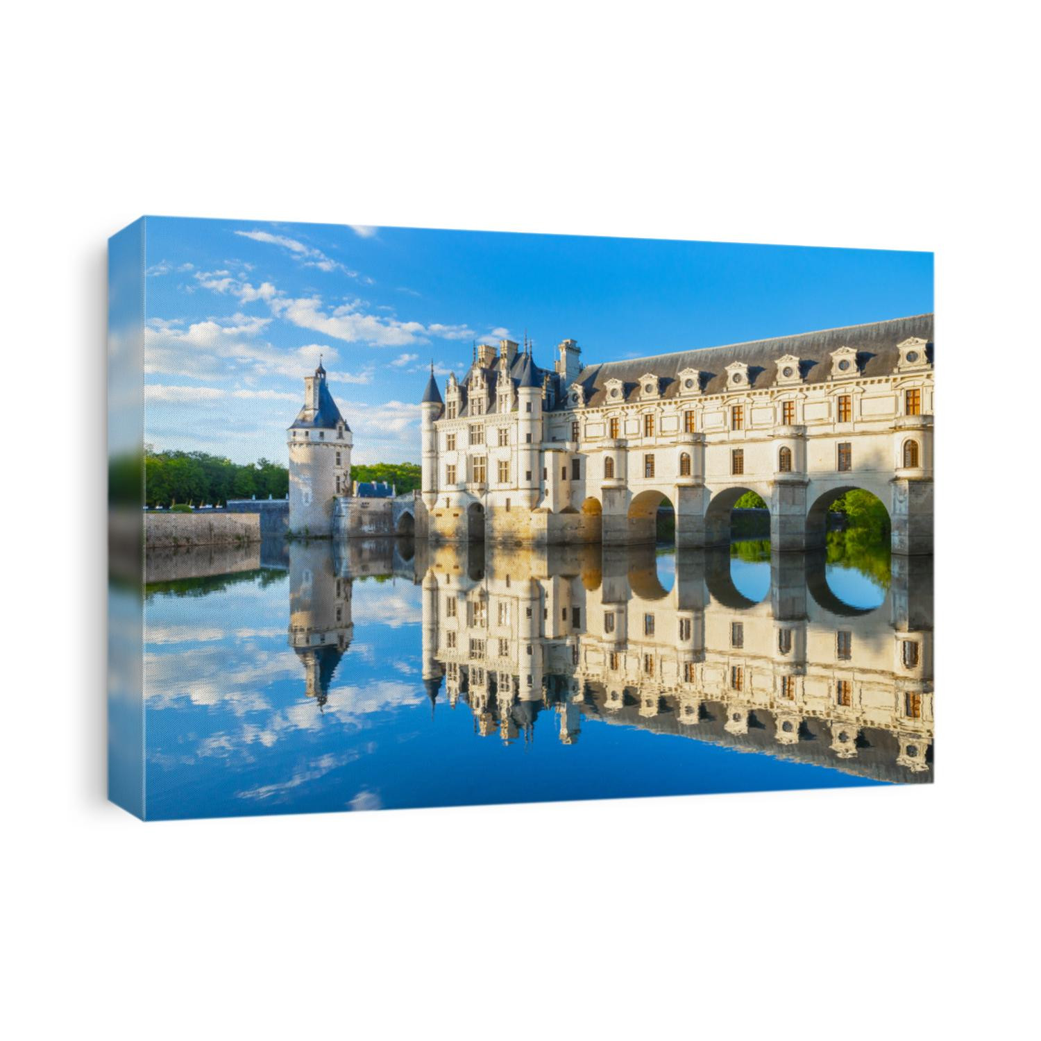 Chateau de Chenonceau is a french castle spanning the River Cher near Chenonceaux village, Loire valley in France