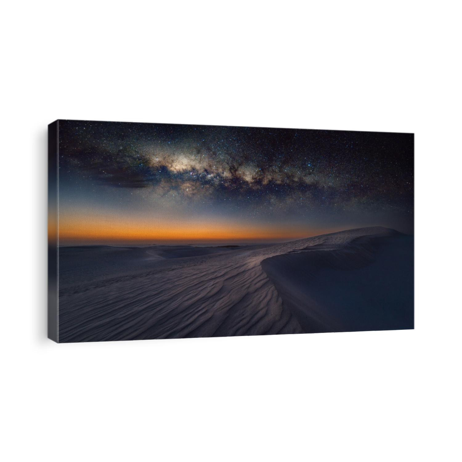 Reverse Arch Milky Way on sand dunes in Cervantes, Australia