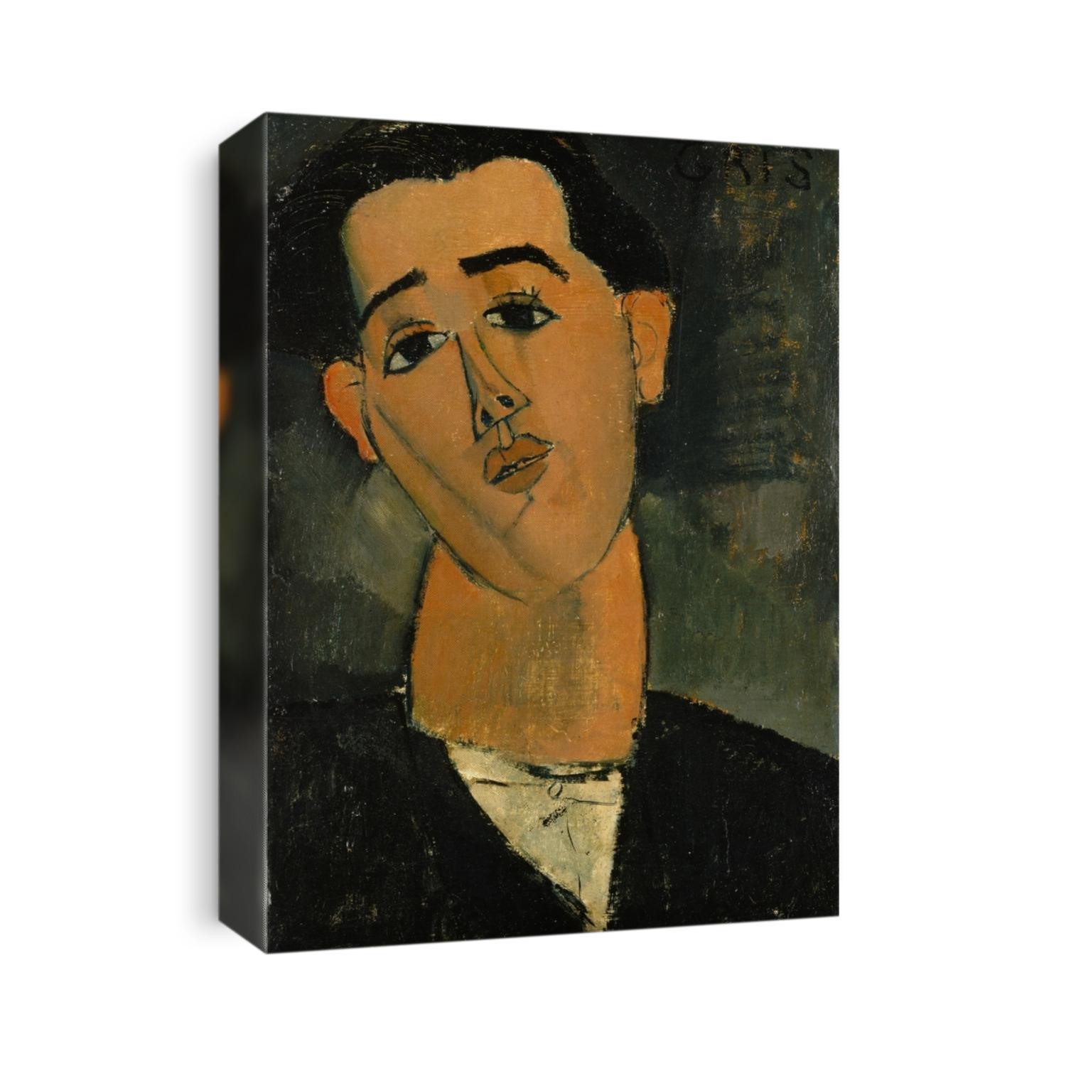 JUAN GRIS, by Amedeo Modigliani, 1915, Italian modernist painting, oil on canvas. Portrait of Spanish Cubist painter was made in Paris during WW1, after Modigliani, turned to painting due to wartime s