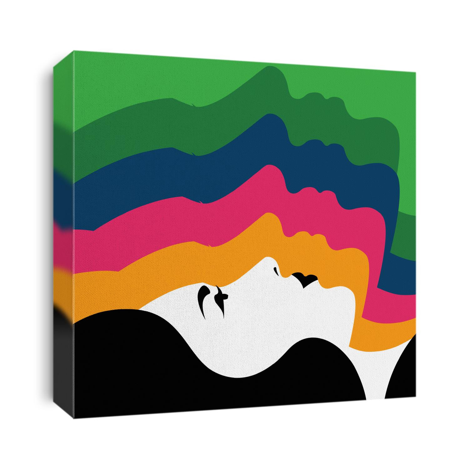Global Health - Drug Abuse Collection - woman face on psychedelic background