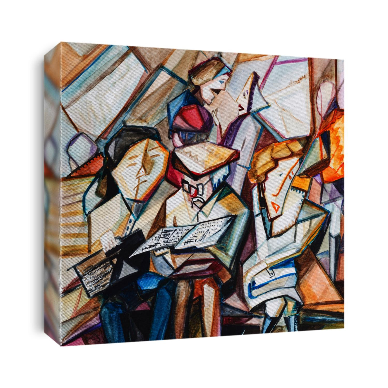 People in the electric train car