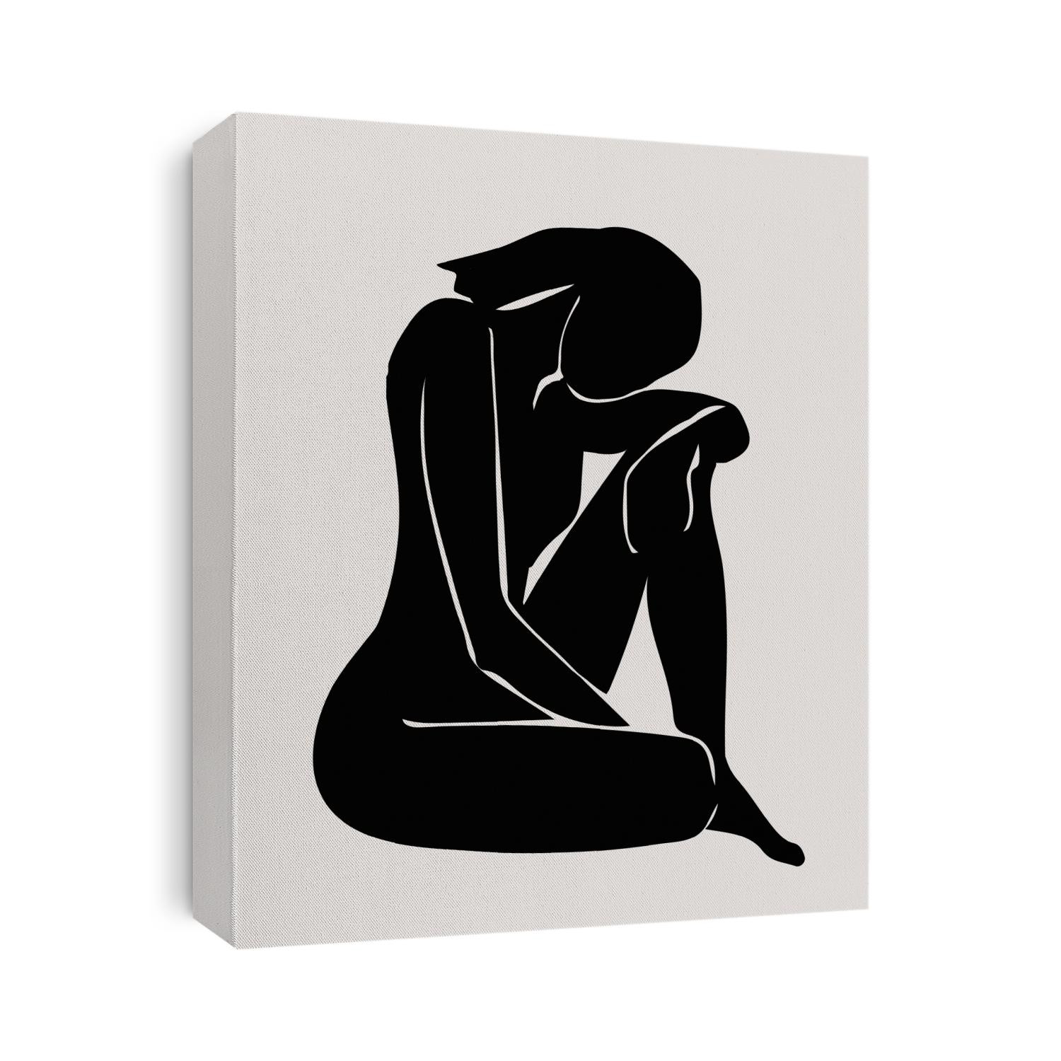 Henri Matisse inspired line art vector fin art modern figurative print