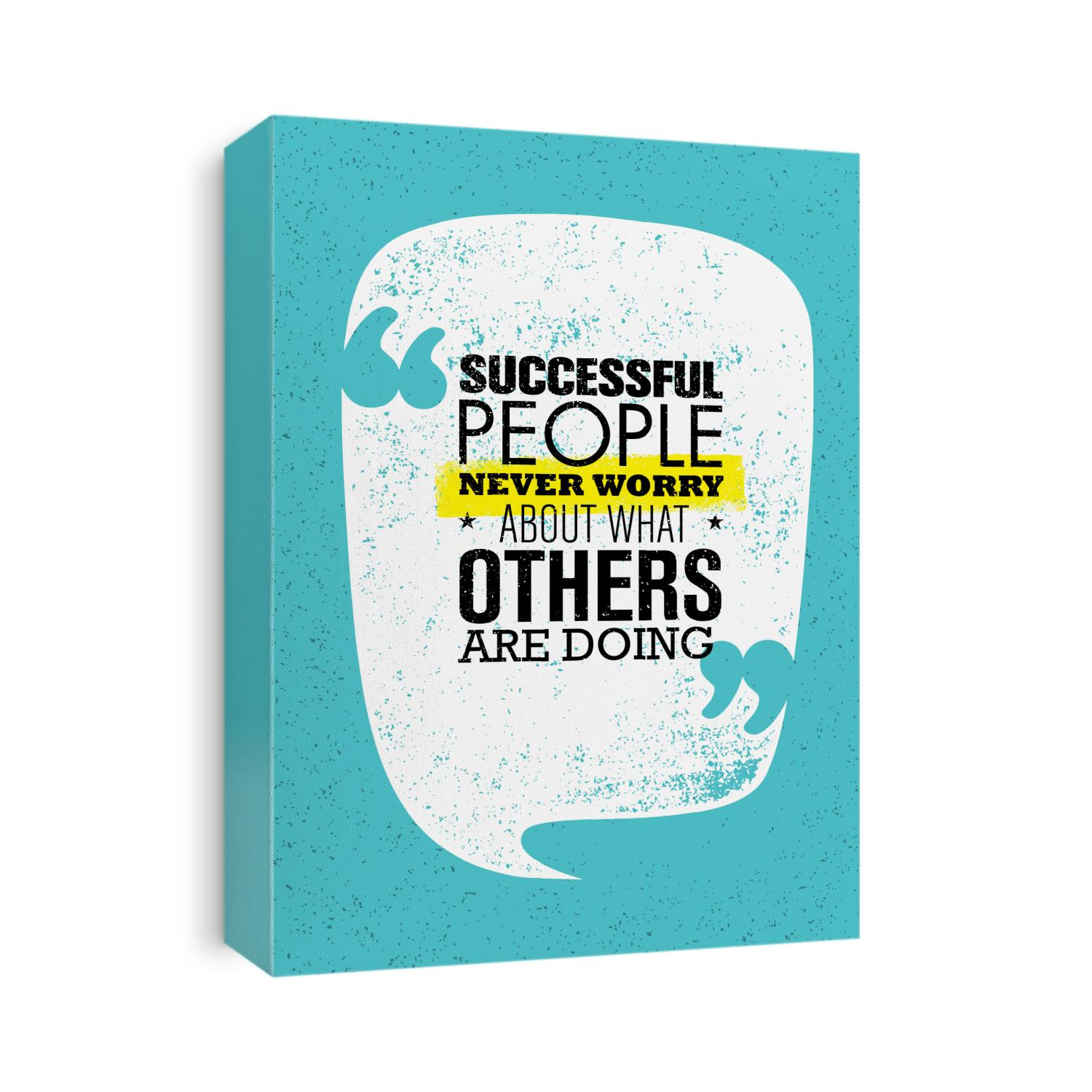 Successful People Never Worry About What Others Are Doing. Inspiring Creative Motivation Quote. Vector Typography Banner Design Concept