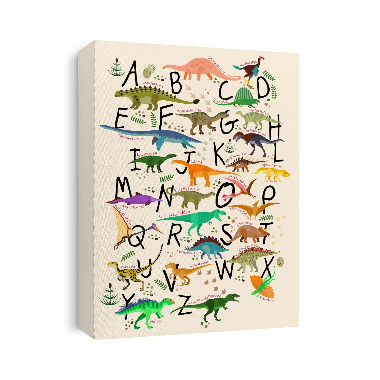Learning Alphabets With Dinosaurs. ABC Dinosaurs.