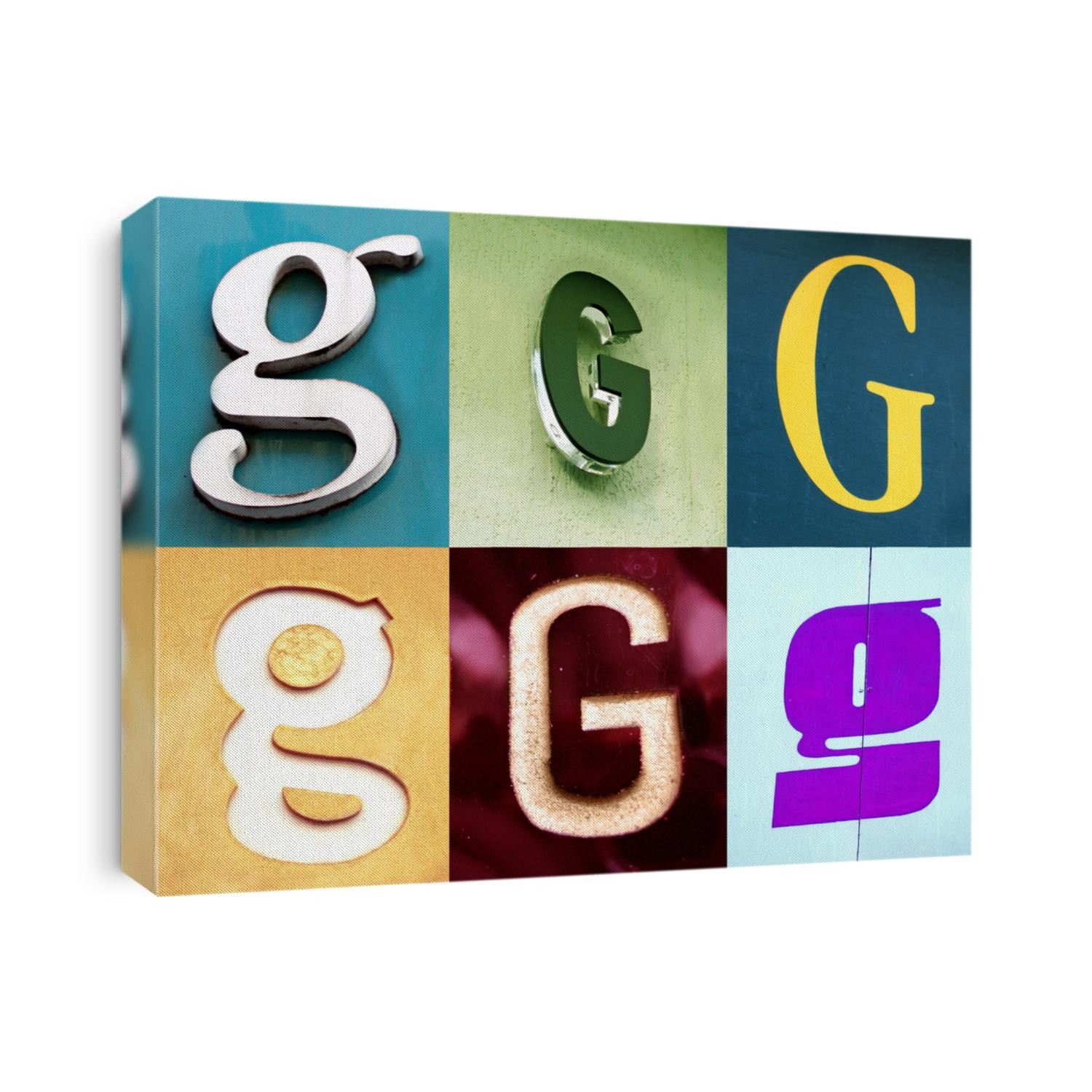 G letter - the Urban collection write with the street