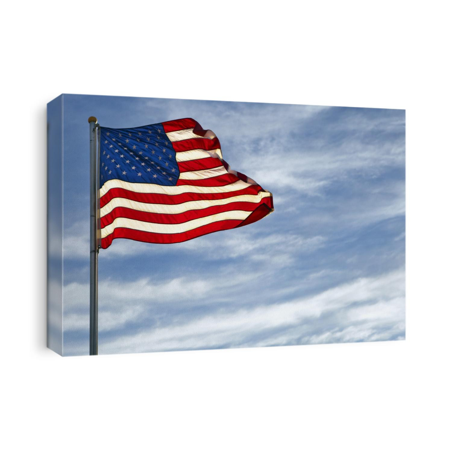 American Flag waving in the wind