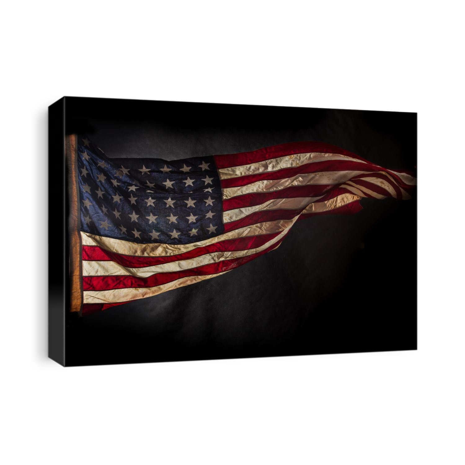 Closeup of American flag